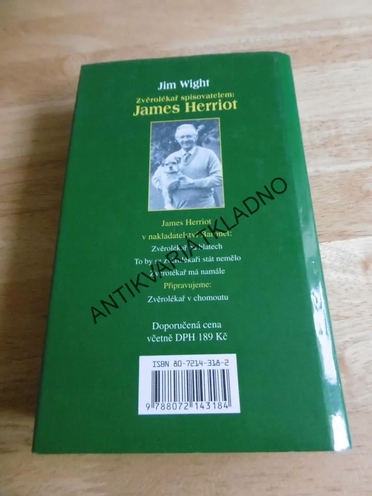 ZVĚROLÉKAŘ SPISOVATELEM : JAMES HERRIOT,  BIOGRAFIE, JIM WIGHT