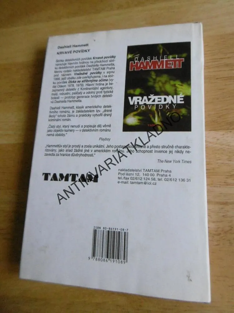 KRVAVÉ POVÍDKY, DASHLELL HAMMETT, 