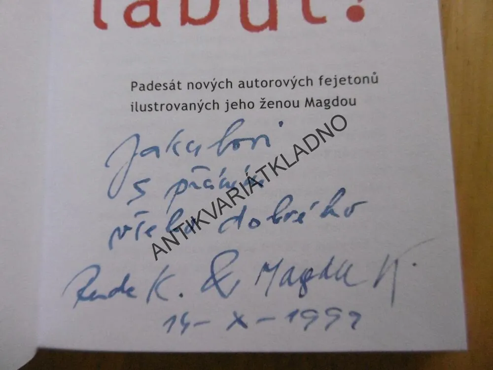 NEBUĎ NABUŤ!, RUDOLF KŘESŤAN, **an