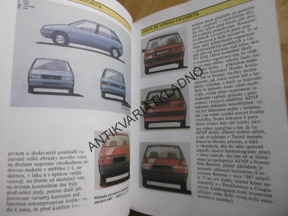 ŠKODA FAVORIT VYJÍŽDÍ, MILAN JOZÍF, OTAKAR GREGORA, **an