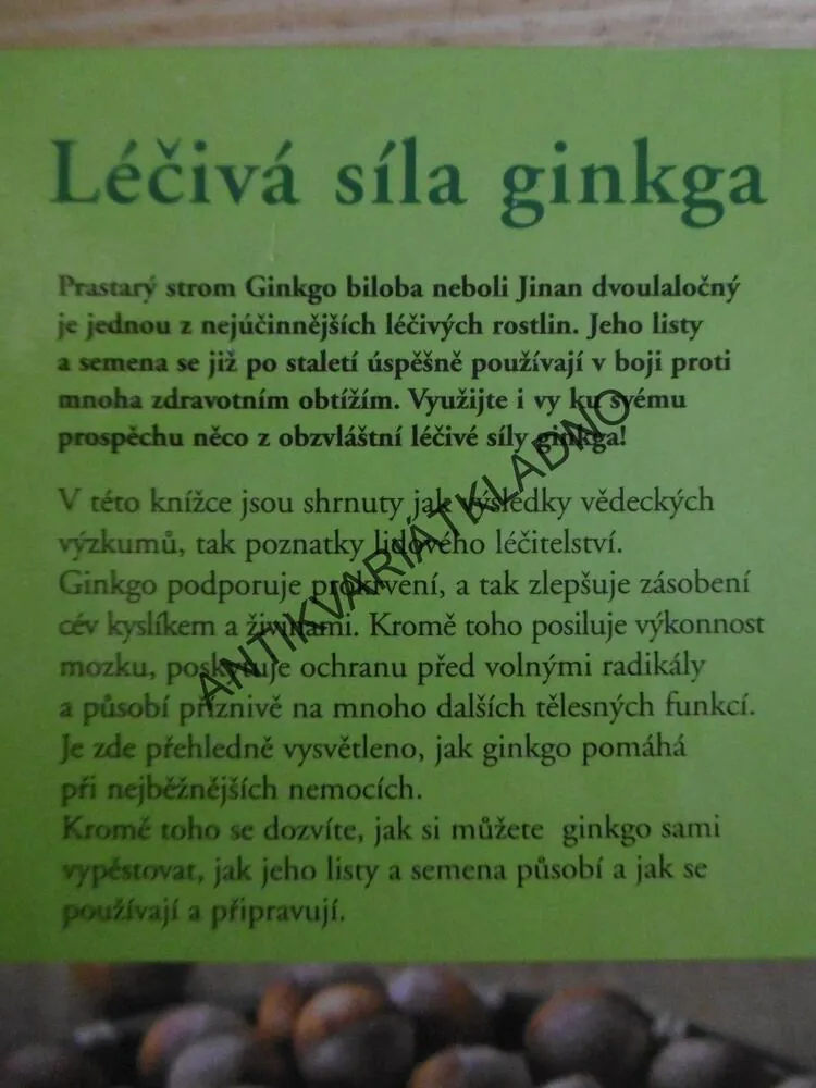 GINKGO JAKO LÉK, DR. JÖRG ZITTLAU, **an