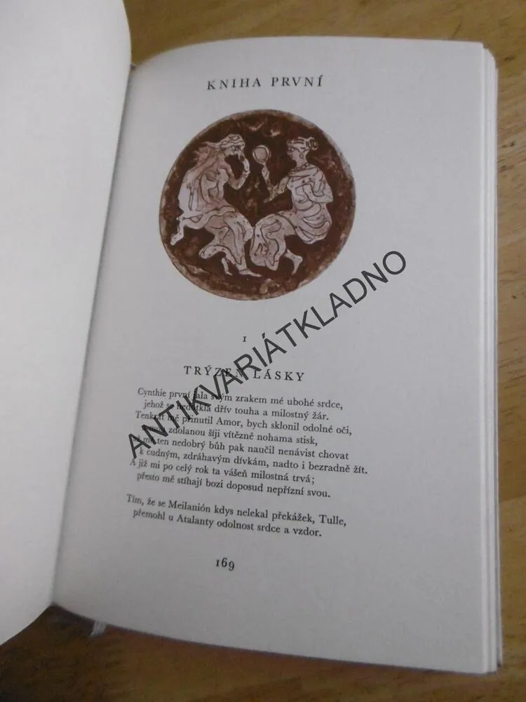 TRIUMVIIROVÉ LÁSKY, KATULLUS TIBULLUS PROPERTIUS, **an