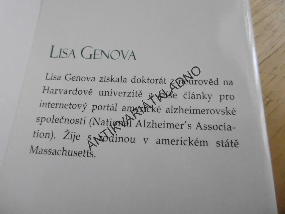 JEŠTĚ JSEM TO JÁ, LISA GENOVA, **an