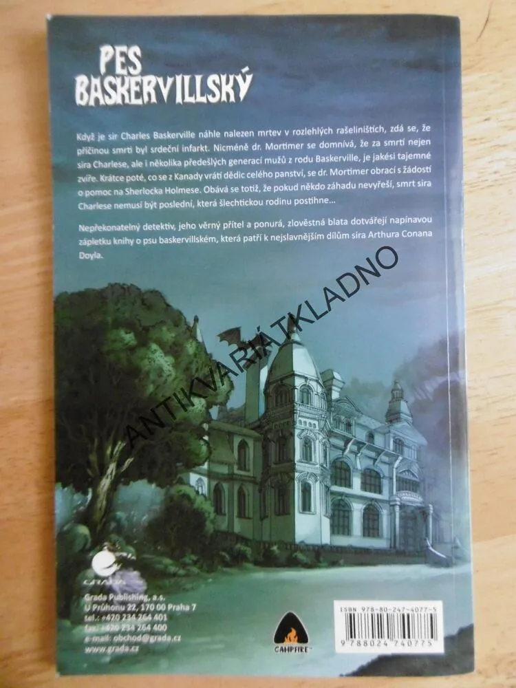 PES BASKERVILLSKÝ, SIR ARTHUR CONAN DOYLE, KOMIKS, J. R. PARKS, **an