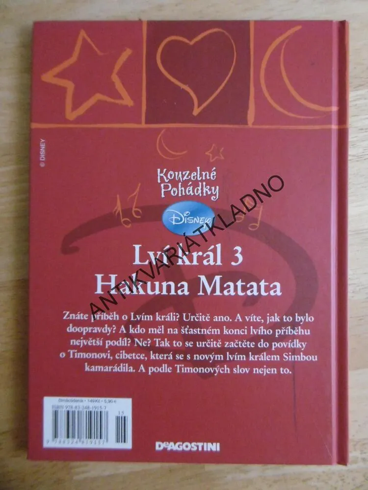 LVÍ KRÁL 3 - HAKUNA MATATA, WALT DISNEY, BEZ CD, **an