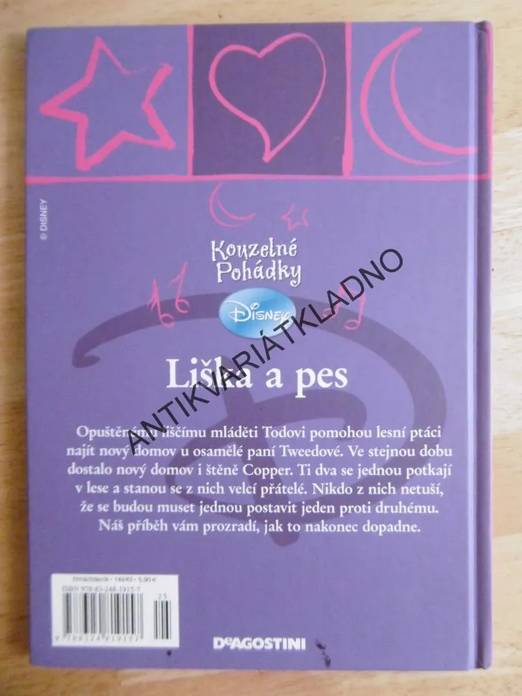 LIŠKA A PES, WALT DISNEY, BEZ CD, **an
