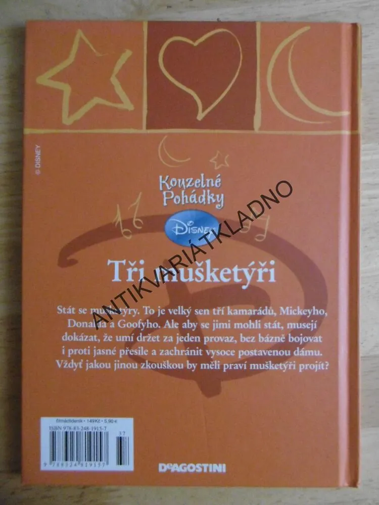 TŘI MUŠKETÝŘI, WALT DISNEY, BEZ CD, **an