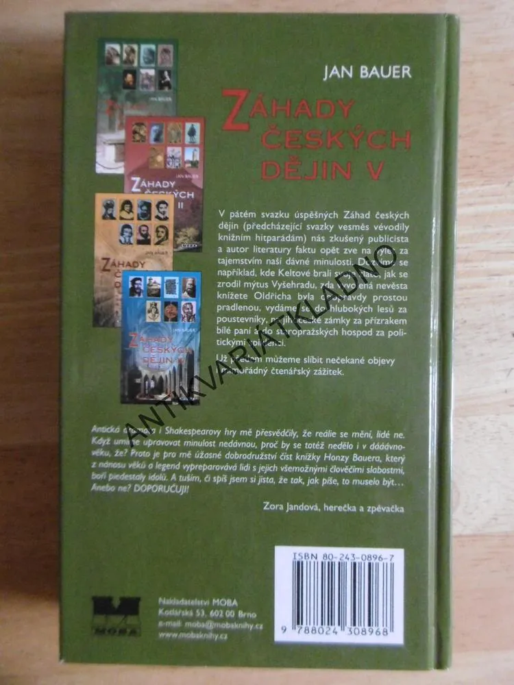 ZÁHADY ČESKÝCH DĚJIN V., JAN BAUER, **an