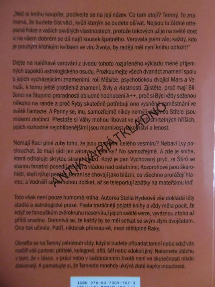 TEMNÝ ZVĚROKRUH, STELLA HYDEOVÁ, **an