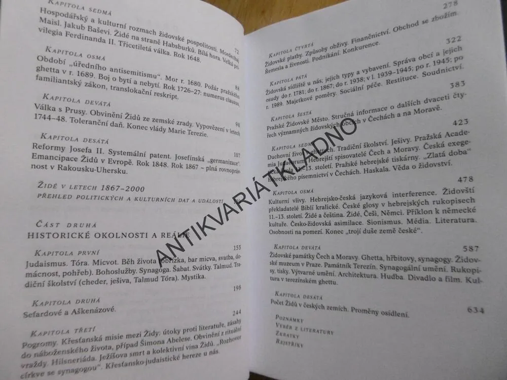 HISTORIE ŽIDŮ V ČECHÁCH A NA MORAVĚ, TOMÁŠ PĚKNÝ, **an