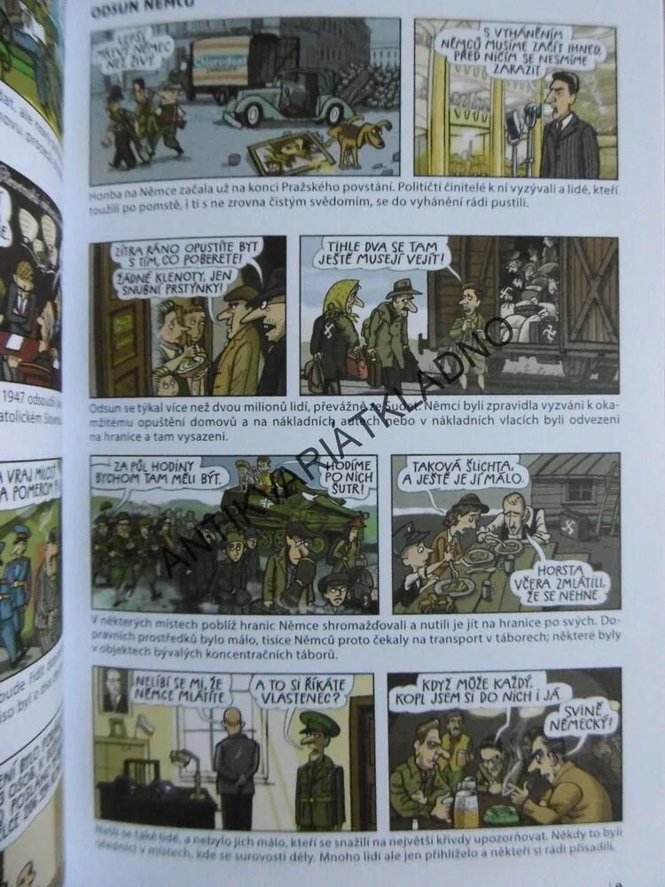 OBRÁZKY Z MODERNÍCH ČESKOSLOVENSKÝCH DĚJIN, KOMIKS,HISTORIE,ČERNÝ, FIBRICH, **an
