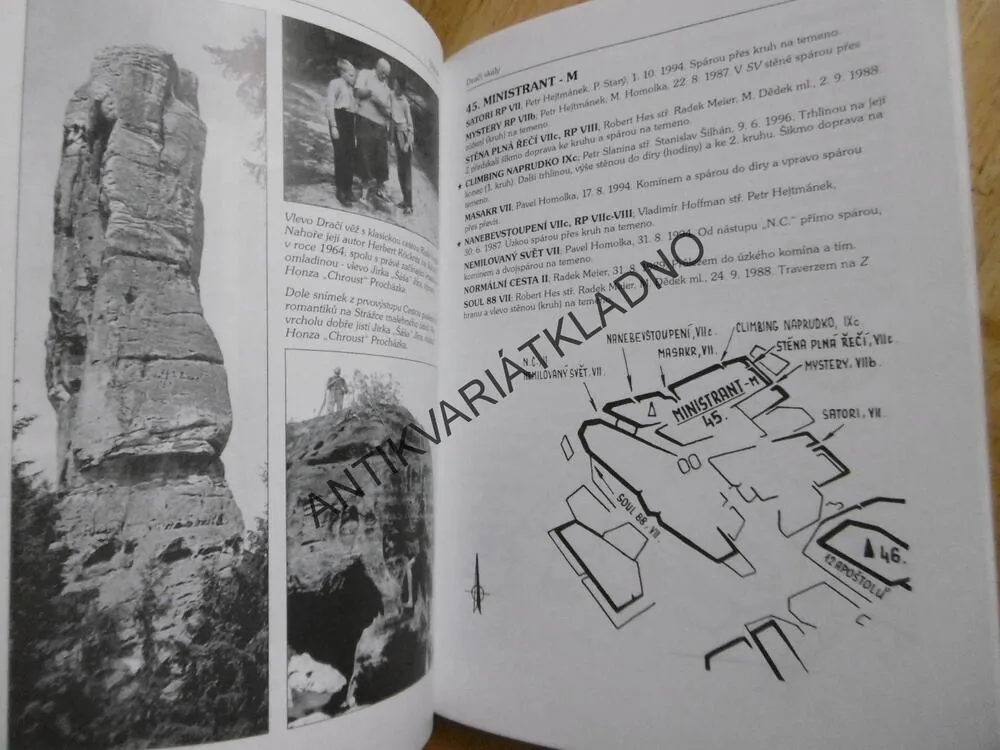 HRUBOSKALSKO, DRAČÍ SKÁLY, ZÁMECKÁ ROKLE, HOROLEZECTVÍ, HEJTMÁNEK,HOMOLKA,SOCHOR