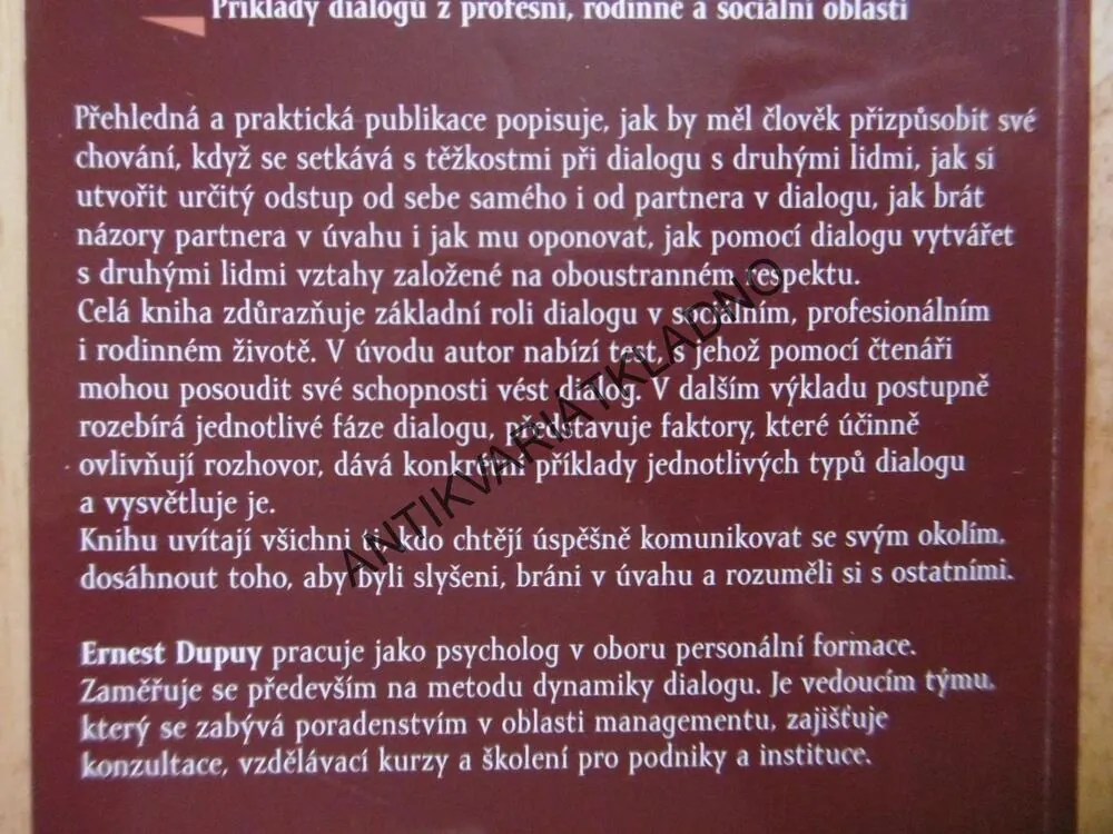 ÚSPĚŠNÝ DIALOG, ERNEST DUPUY, **an