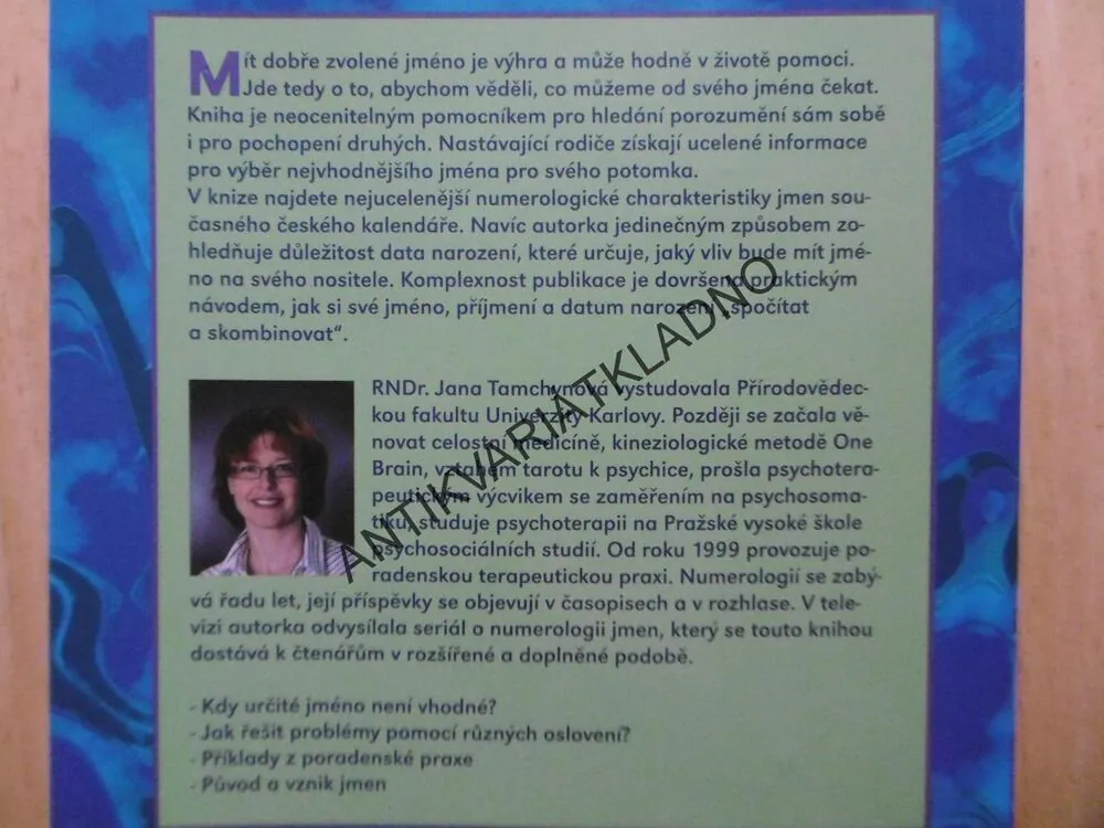 VELKÝ JMENNÝ NUMEROLOGICKÝ KALENDÁŘ, **an