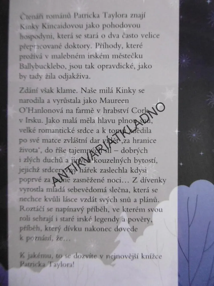 DOKTORE, TO BYSTE SE DIVIL! PATRICK TAYLOR, **an