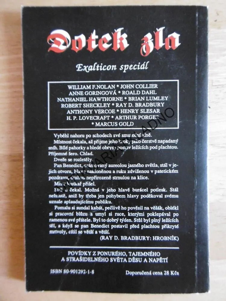 DOTEK ZLA, MIROSLAV KOCIÁN, BOHUSLAV SVOBODA, **an
