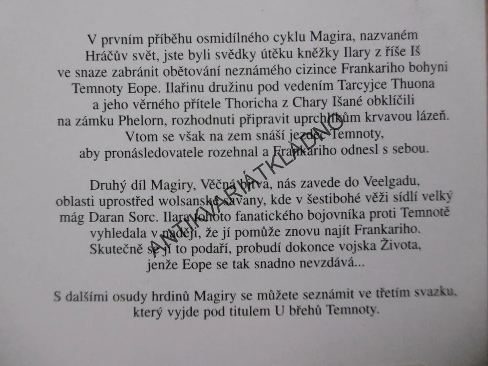 MAGIRA 1 - 3, HRÁČŮV SVĚT, VĚČNÁ BITVA, U BŘEHŮ TEMNOTY, HUGH WALKER, **an
