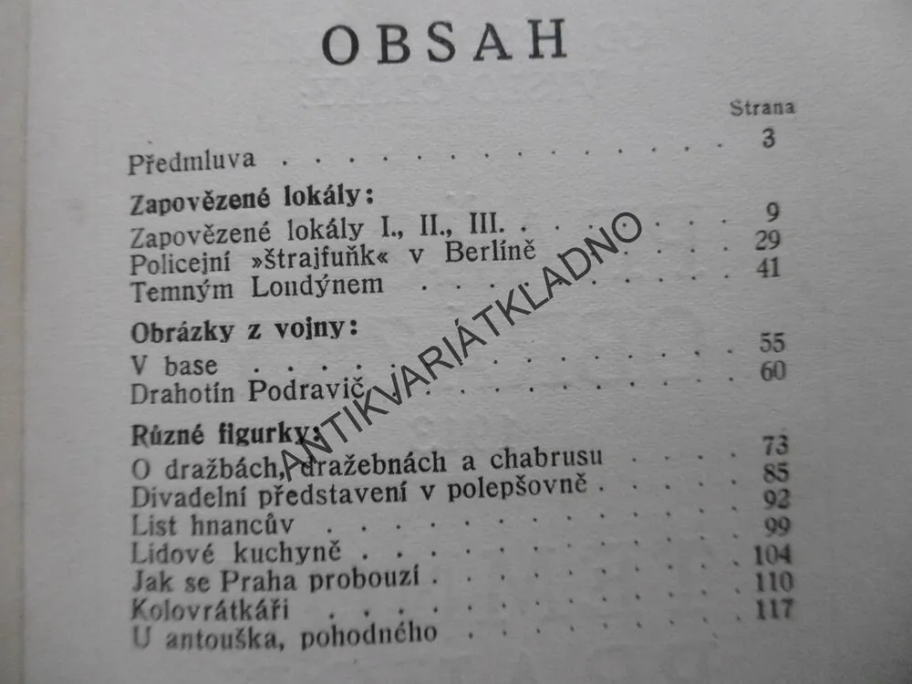 ZAPOVĚZENÉ LOKÁLY PRAŽSKÉ A JINÉ OBRÁZKY, EGON ERVIN KISCH,