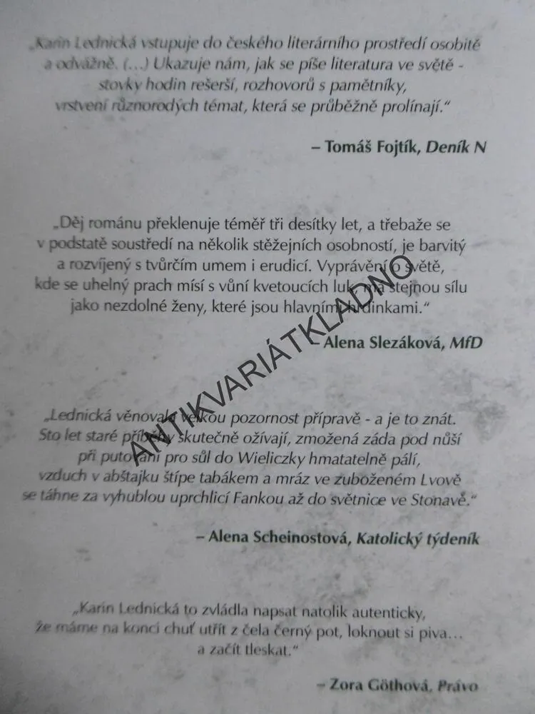 ŠIKMÝ KOSTEL, KARIN LEDNICKÁ, **an