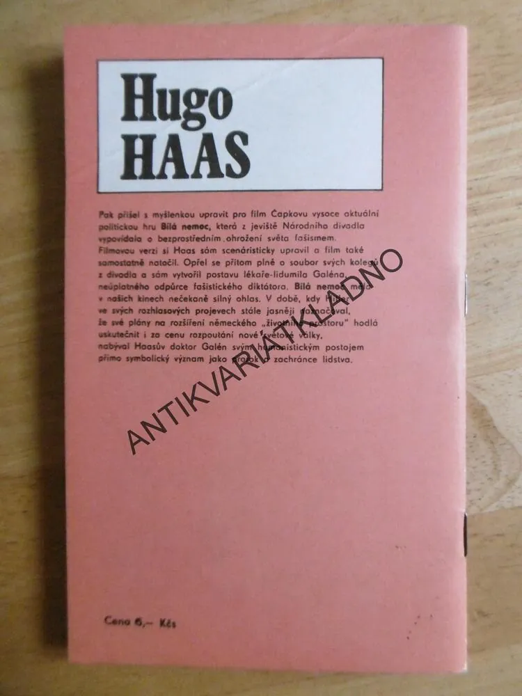 HUGO HAAS, ČS FILMOVÝ ÚSTAV