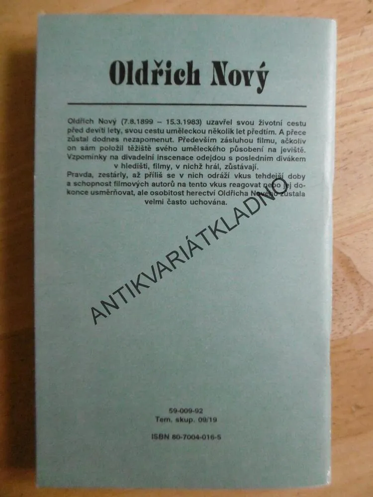 OLDŘICH NOVÝ, ČESKÝ FILMOVÝ ÚSTAV