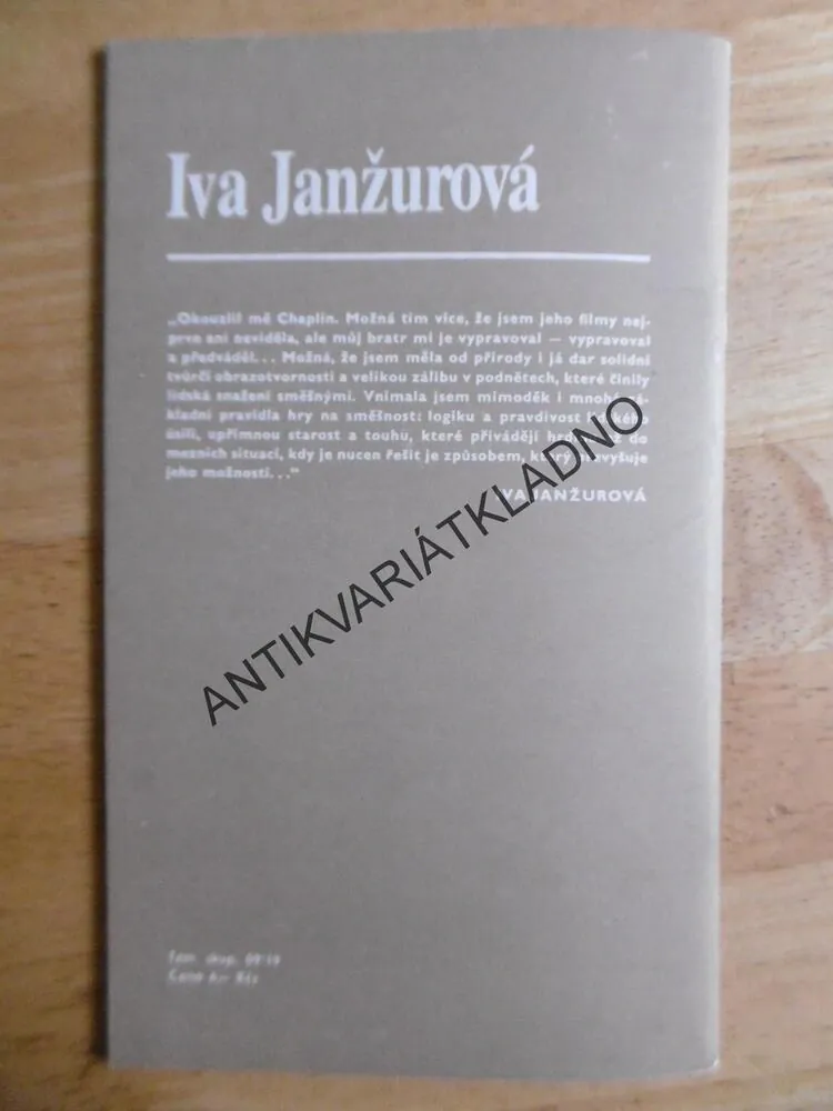 IVA JANŽUROVÁ, ČS FILMOVÝ ÚSTAV