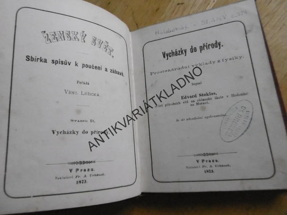 VYCHÁZKY DO PŘÍRODY, EDV. STOKLAS