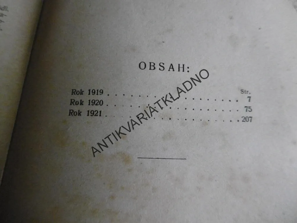PRVÉ TŘÍLETÍ ČESKOSLOVENSKÉ REPUBLIKY, JOSEF HOLEČEK, 1922
