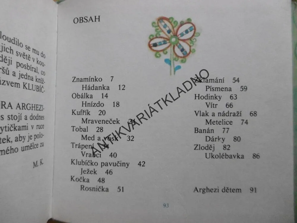 KLUBÍČKO PAVUČINY, TUDOR ARGHEZI, **an