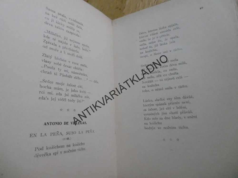 STAROŠPANĚLSKÝ ZPĚVNÍK, SBORNÍK SVĚTOVÉ POEZIE, SV. 94. 