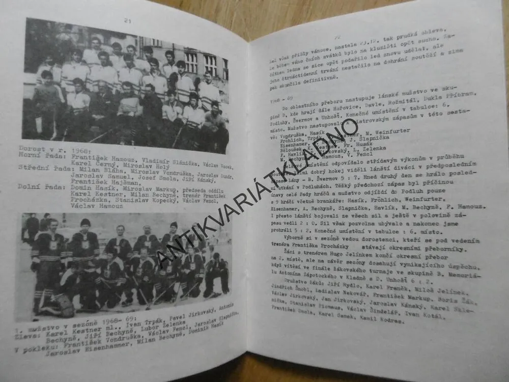 50 LET LEDNÍHO HOKEJE LÁNY, OKR. KLADNO, 1985, LEDNÍ HOKEJ