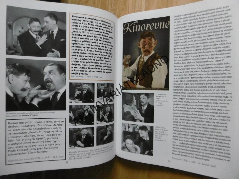FILMOVÝ VLASTA BURIAN, KAREL ČÁSLAVSKÝ, **an