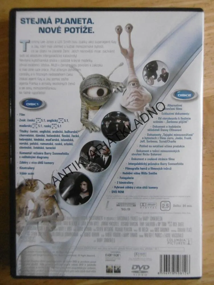 MUŽI V ČERNÉM II, DVD FILM