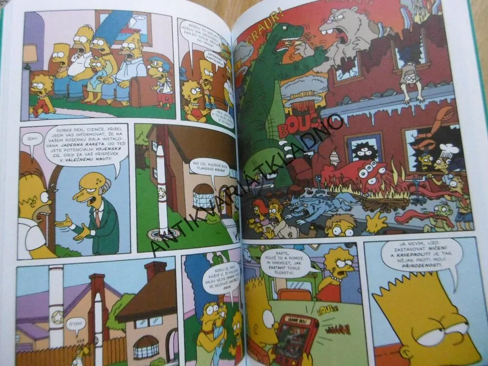 SIMPSONOVI, KOMIKS K POPUKÁNÍ, MATT GROENING, **an
