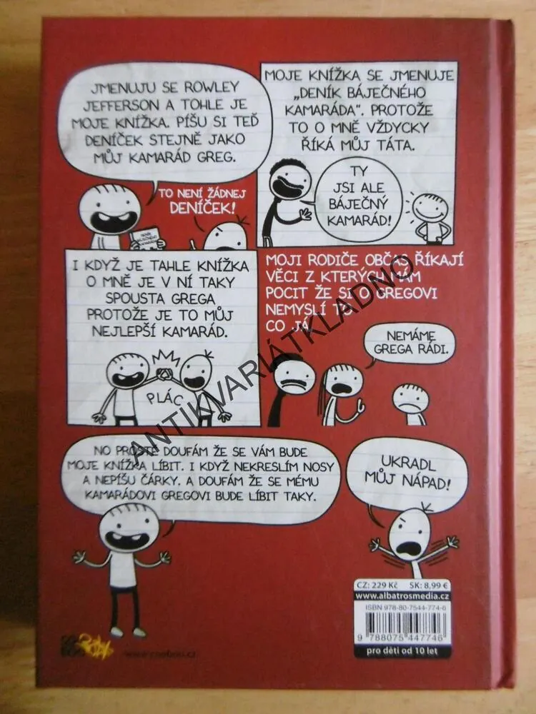 DENÍK BÁJEČNÉHO KAMARÁDA, PÍŠE ROWLEY JEFFERSON, JEFF KINNEY, **an
