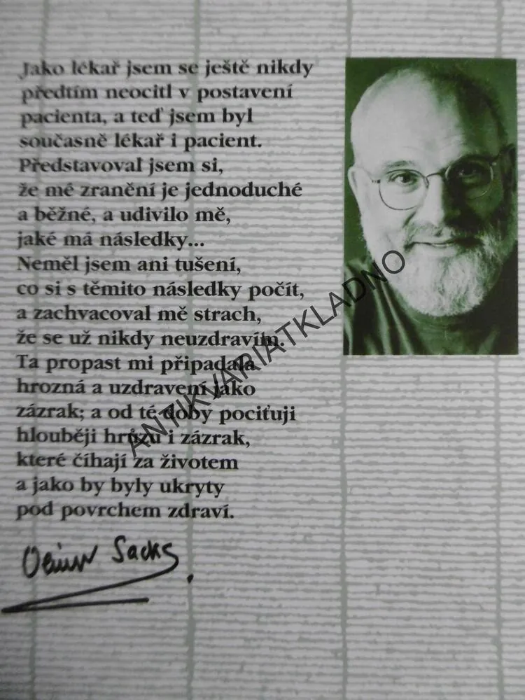 NA ČEM SI STOJÍM..., OLIVER SACKS, **an