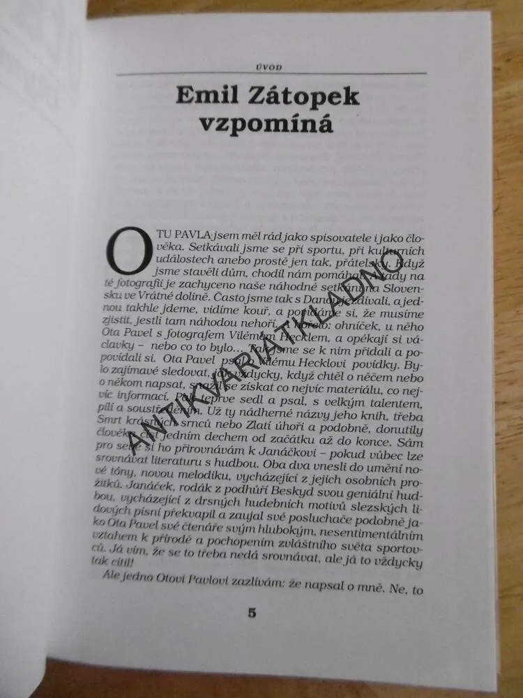 OLYMPIJSKÉ HRY, OTA PAVEL, **an