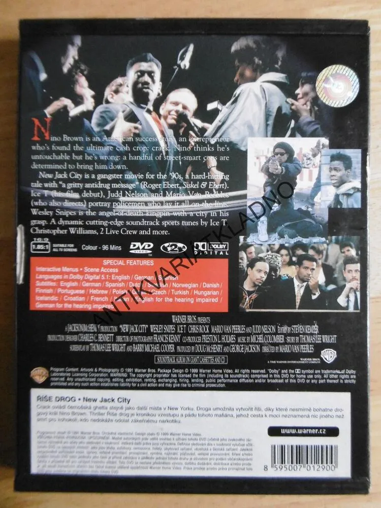 NEW JACK CITY, WESLEY SNIPES, DVD FILM