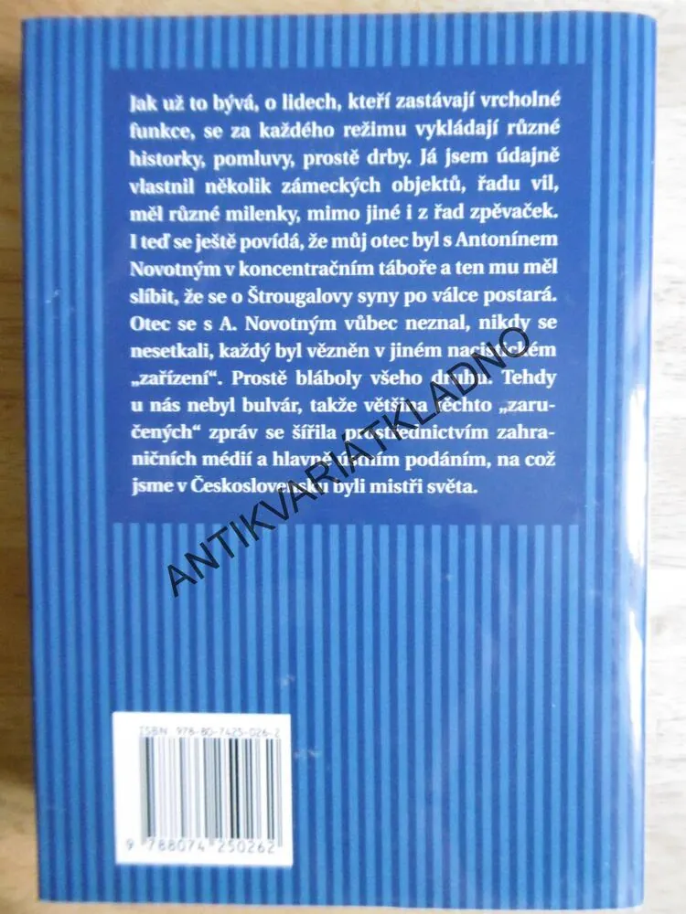 PAMĚTI A ÚVAHY, LUBOMÍR ŠTROUGAL, **an