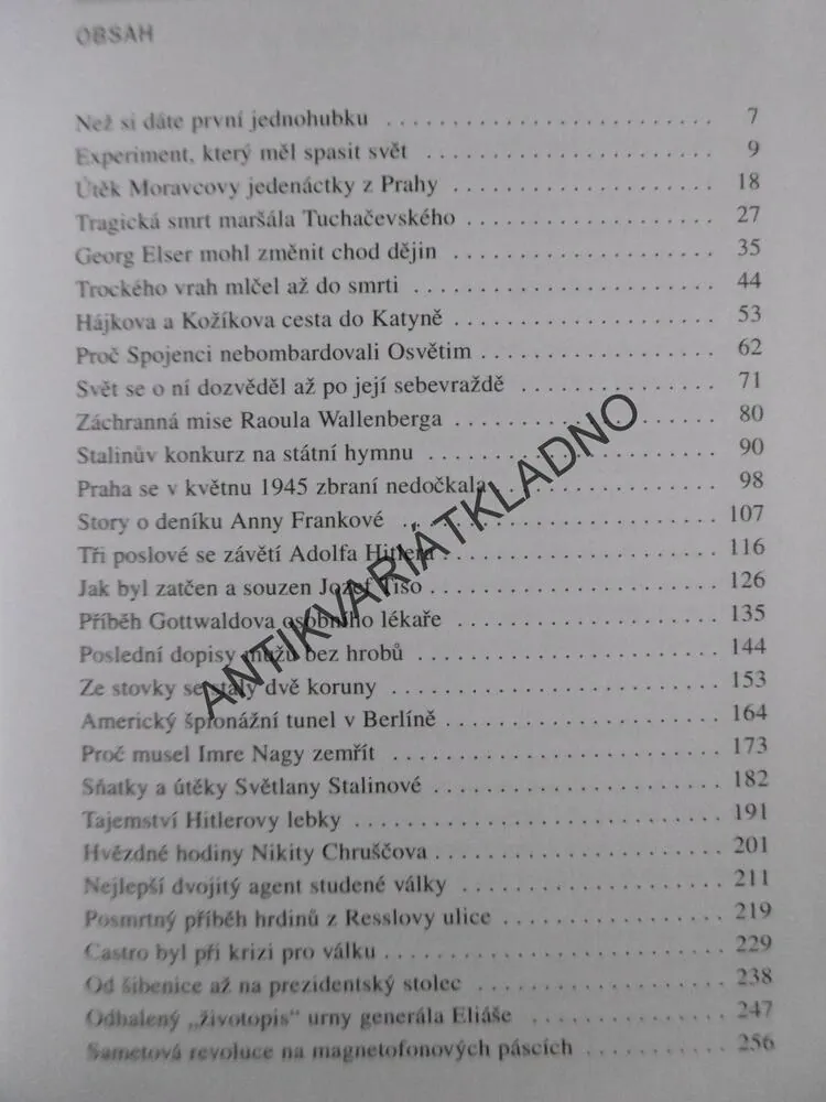 JEDNOHUBKY Z HISTORIE, MIROSLAV ŠIŠKA, **an