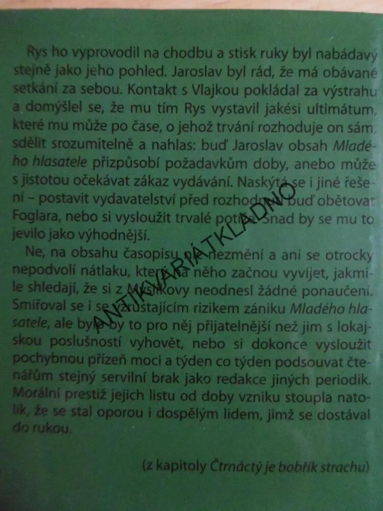 JESTŘÁBŮV LET, PŘÍBĚH JAROSLAVA FOGLARA, LUBOMÍR KUBÍK, **an