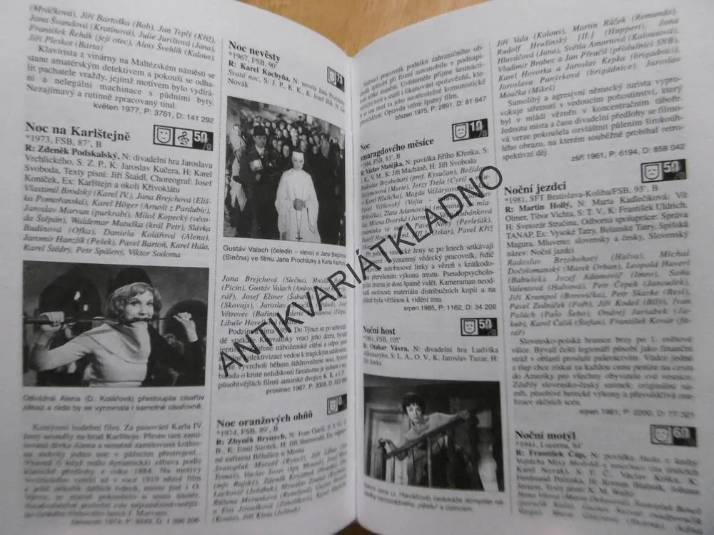LEXIKON ČESKÉHO FILMU, 2000 FILMŮ, 1930 - 1997, VÁCLAV BŘEZINA, **an