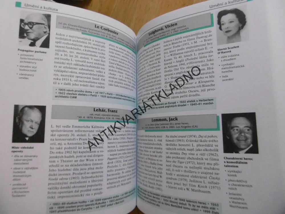 LEXIKON OSOBNOSTÍ 20. STOLETÍ, DĚJINY, KULTURA, UMĚNÍ, SPORT A DALŠÍ, **an