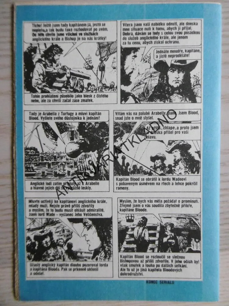 KAPITÁN BLOOD, KOMIKS, **an