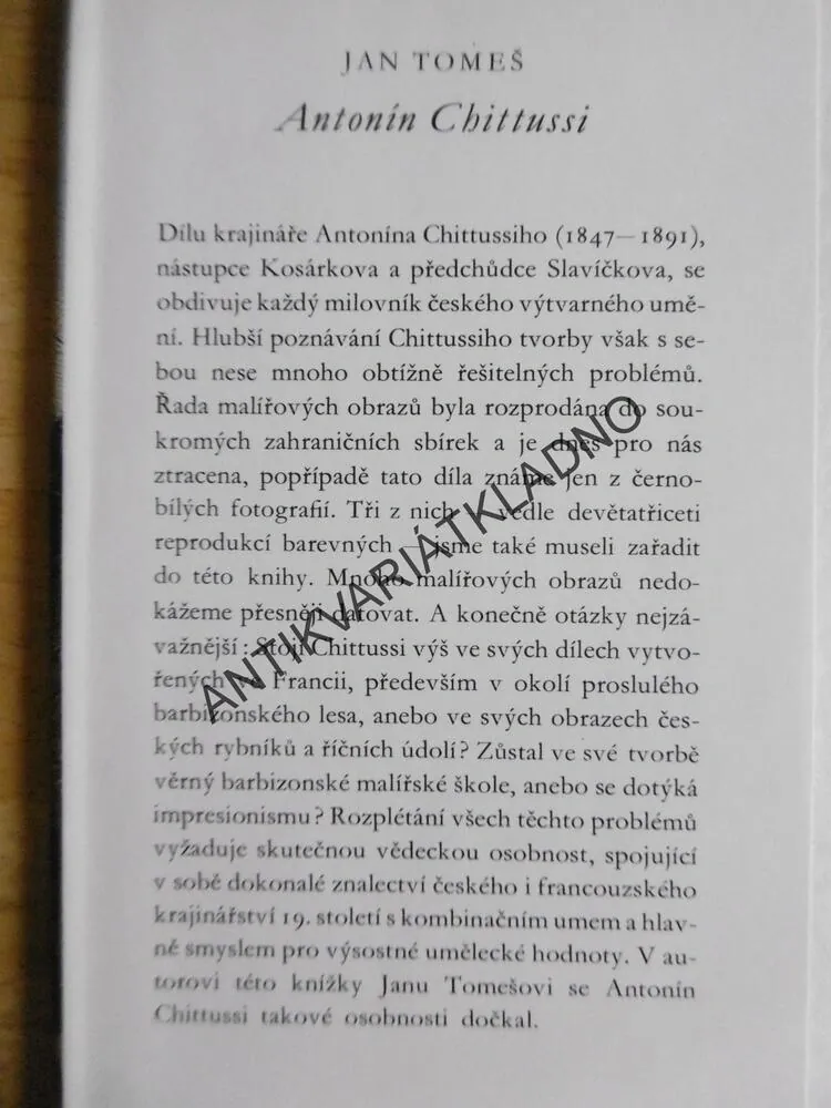MALÁ GALERIE - ANTONÍN CHITTUSSI, **an