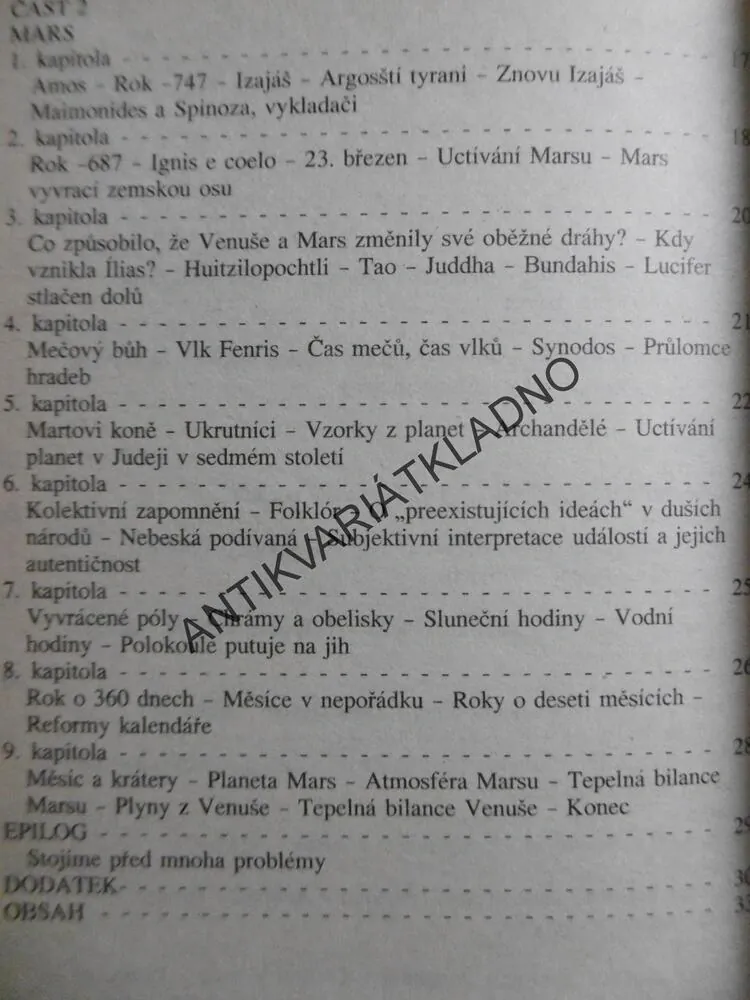 SVĚTY V KOLIZI, IMMANUEL VELIKOVSKY, **an