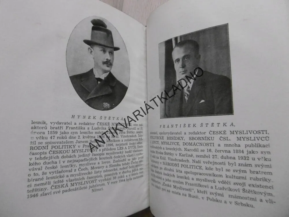 Z ČESKÝCH MYSLIVEN A HÁJOVEN, LUDVÍK ŠTĚTKA, **an