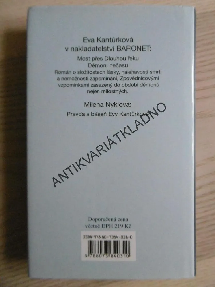 DÉMONI NEČASU, EVA KANTŮRKOVÁ, **an