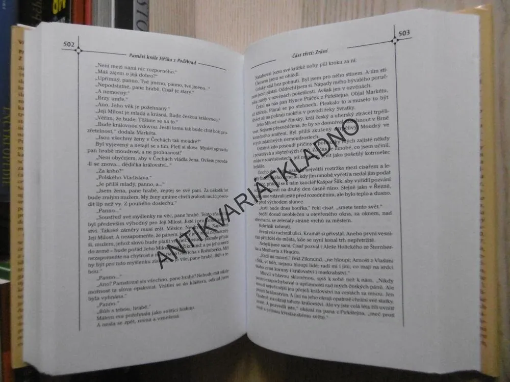 PAMĚTI ČESKÉHO KRÁLE JIŘÍKA Z PODĚBRAD, VÁCLAV ERBEN, **an