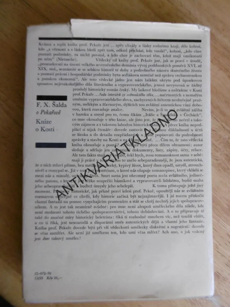 JOSEF PEKAŘ, KNIHA O KOSTI, HRAD, HISTORIE,MÍSTOPIS, **an